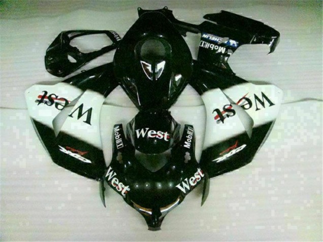 White Black West 08-11 Honda CBR1000RR Motorcycle Fairings White Black West 08-11 Honda CBR1000RR Motorcycle Fairings