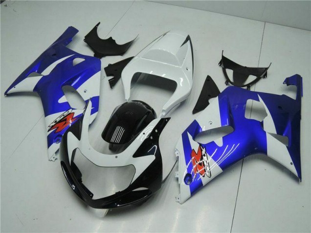 White Blue 01-03 Suzuki GSXR 600/750 Motorcycle Fairings White Blue 01-03 Suzuki GSXR 600/750 Motorcycle Fairings