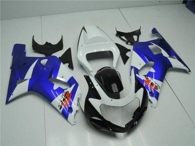 White Blue 01-03 Suzuki GSXR 600/750 Motorcycle Fairings White Blue 01-03 Suzuki GSXR 600/750 Motorcycle Fairings