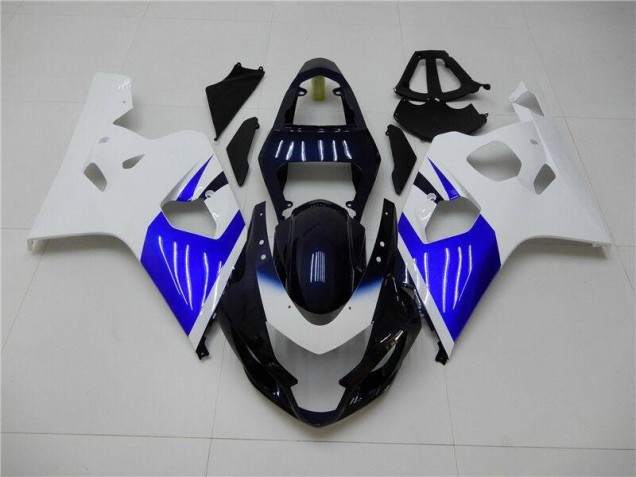White Blue 04-05 Suzuki GSXR 600/750 Motorcycle Fairings