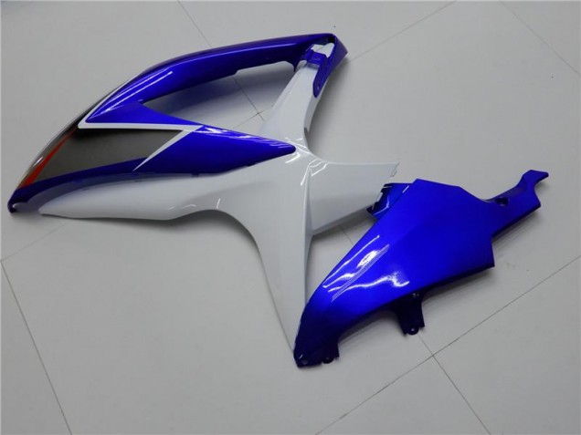 White Blue 08-10 Suzuki GSXR 600/750 Motorcycle Fairings
