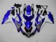 White Blue 08-10 Suzuki GSXR 600/750 Motorcycle Fairings