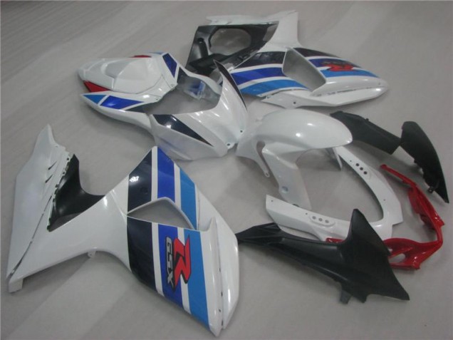 White Blue 09-16 Suzuki GSXR 1000 Motorcycle Fairings White Blue 09-16 Suzuki GSXR 1000 Motorcycle Fairings