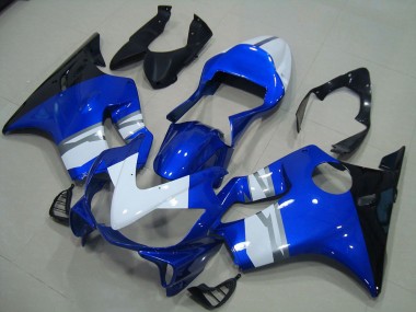 White Blue Black 01-03 Honda CBR600 F4i Motorcycle Fairings