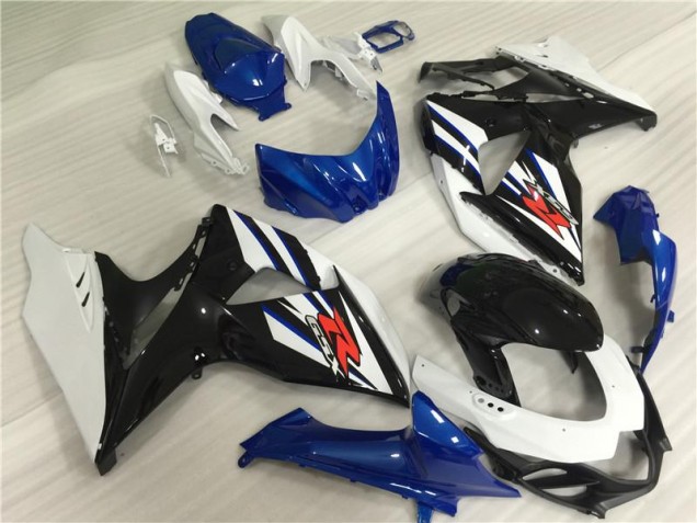 White Blue Black 09-16 Suzuki GSXR 1000 Motorcycle Fairing White Blue Black 09-16 Suzuki GSXR 1000 Motorcycle Fairing