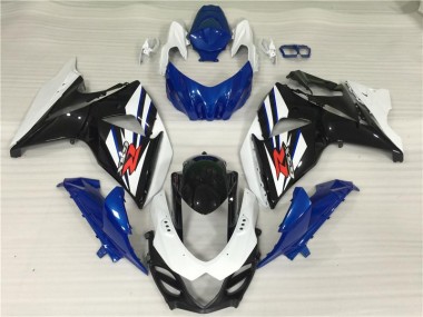 White Blue Black 09-16 Suzuki GSXR 1000 Motorcycle Fairing