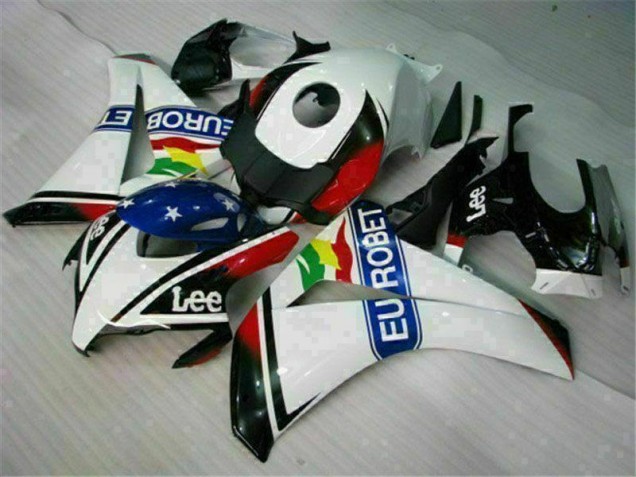 White Blue Red Eurobet Lee 08-11 Honda CBR1000RR Motorcycle Fairings White Blue Red Eurobet Lee 08-11 Honda CBR1000RR Motorcycle Fairings