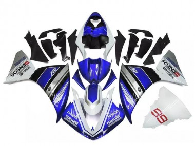 White Blue Silver 09-11 Yamaha YZF R1 Motorcycle Fairings