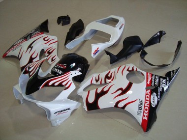 White Flame 01-03 Honda CBR600 F4i Motorcycle Fairings
