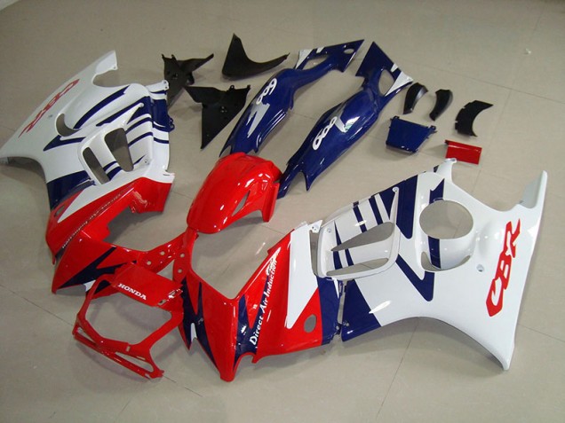 White Red Blue 95-98 Honda CBR600 F3 Motorcycle Fairings