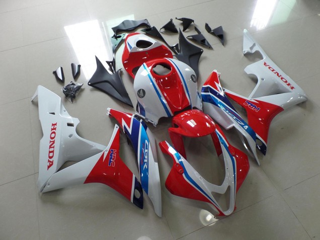 White Red Blue HRC 07-08 Honda CBR600RR Motorcycle Fairings White Red Blue HRC 07-08 Honda CBR600RR Motorcycle Fairings