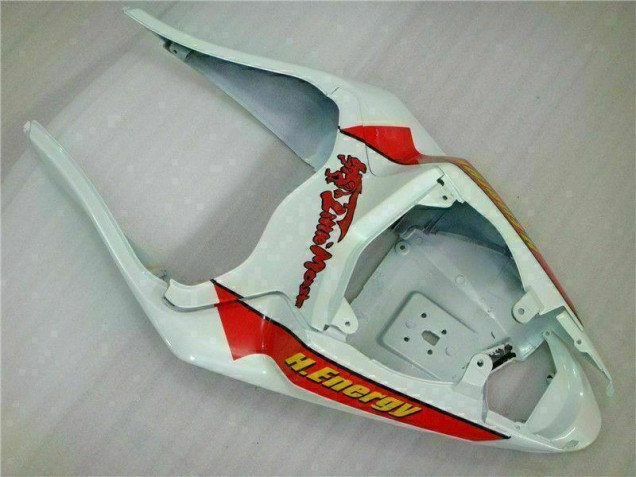 White Red H. Energy 09-12 Kawasaki ZX6R Motorcycle Fairings