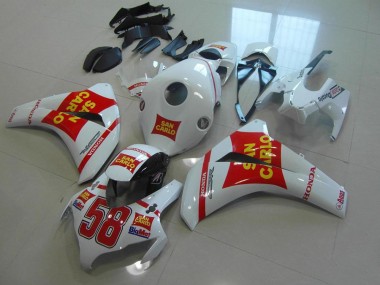 White San Carlo 08-11 Honda CBR1000RR Motorcycle Fairings