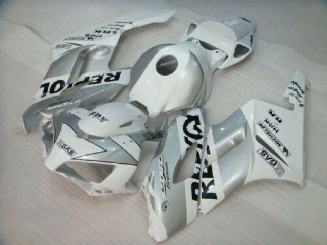 White Silver Black Repsol 04-05 Honda CBR1000RR Motorcycle Fairing White Silver Black Repsol 04-05 Honda CBR1000RR Motorcycle Fairing