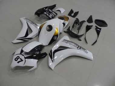 White and Black 87 08-11 Honda CBR1000RR Motorcycle Fairings