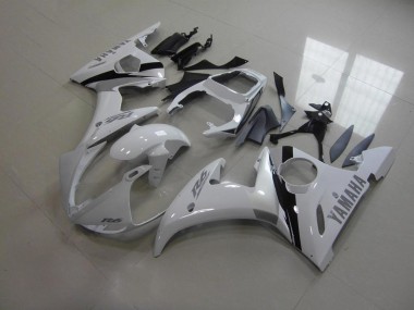 White and Grey Decals 03-05 Yamaha YZF R6 Motorcycle Fairings