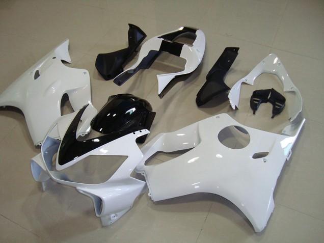 White with Black Stripe 01-03 Honda CBR600 F4i Motorcycle Fairings White with Black Stripe 01-03 Honda CBR600 F4i Motorcycle Fairings