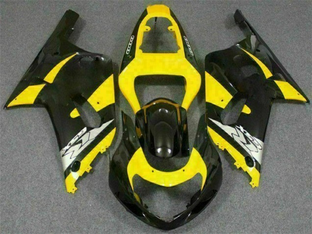 Yellow Black 01-03 Suzuki GSXR 600/750 Motorcycle Fairings Yellow Black 01-03 Suzuki GSXR 600/750 Motorcycle Fairings