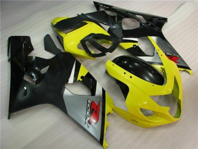 Yellow Black 04-05 Suzuki GSXR 600/750 Motorcycle Fairing Yellow Black 04-05 Suzuki GSXR 600/750 Motorcycle Fairing