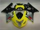 Yellow Black 04-05 Suzuki GSXR 600/750 Motorcycle Fairing Yellow Black 04-05 Suzuki GSXR 600/750 Motorcycle Fairing