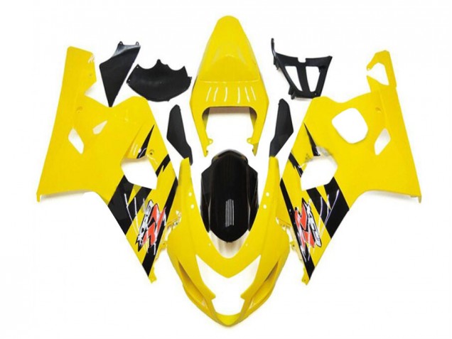 Yellow Black 04-05 Suzuki GSXR 600/750 Motorcycle Fairings Yellow Black 04-05 Suzuki GSXR 600/750 Motorcycle Fairings