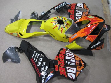 Yellow Black Repsol 46 03-04 Honda CBR600RR Motorcycle Fairings