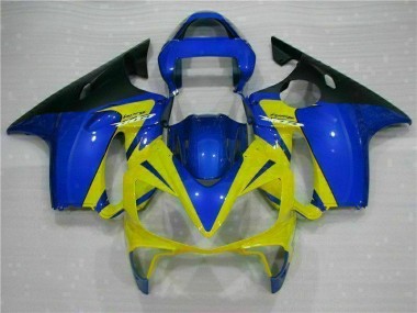 Yellow Blue 01-03 Honda CBR600 F4i Motorcycle Fairings
