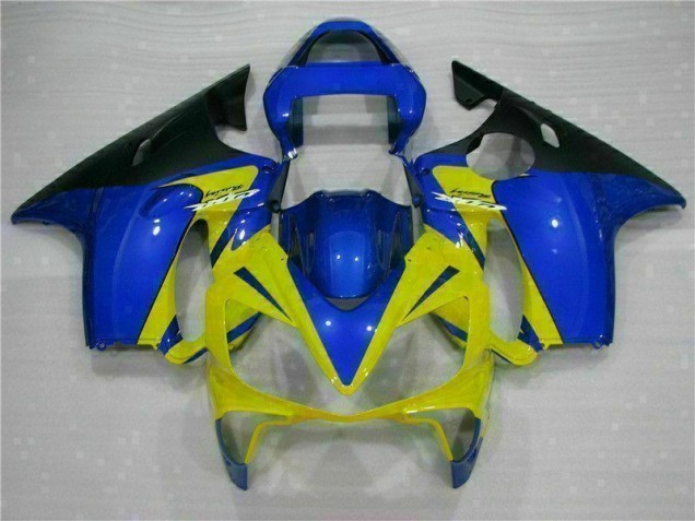 Yellow Blue 01-03 Honda CBR600 F4i Motorcycle Fairings Yellow Blue 01-03 Honda CBR600 F4i Motorcycle Fairings