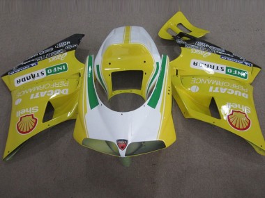Yellow Shell Info Strrda 93-05 Ducati 748 Motorcycle Fairings
