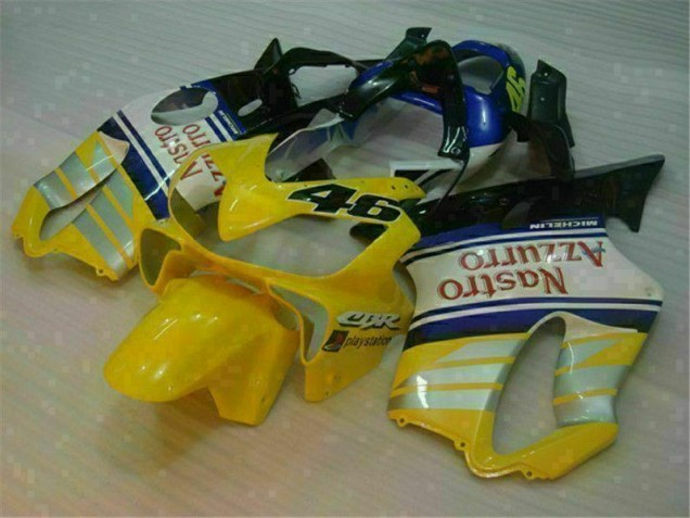 Yellow Silver Nastro Azzurro 01-03 Honda CBR600 F4i Motorcycle Fairings Yellow Silver Nastro Azzurro 01-03 Honda CBR600 F4i Motorcycle Fairings