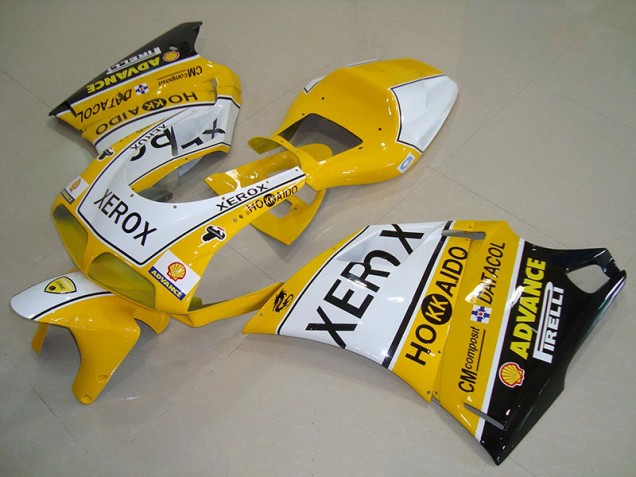 Yellow White Xerox 93-05 Ducati 748 916 996 996S Motorcycle Bodywork Yellow White Xerox 93-05 Ducati 748 916 996 996S Motorcycle Bodywork